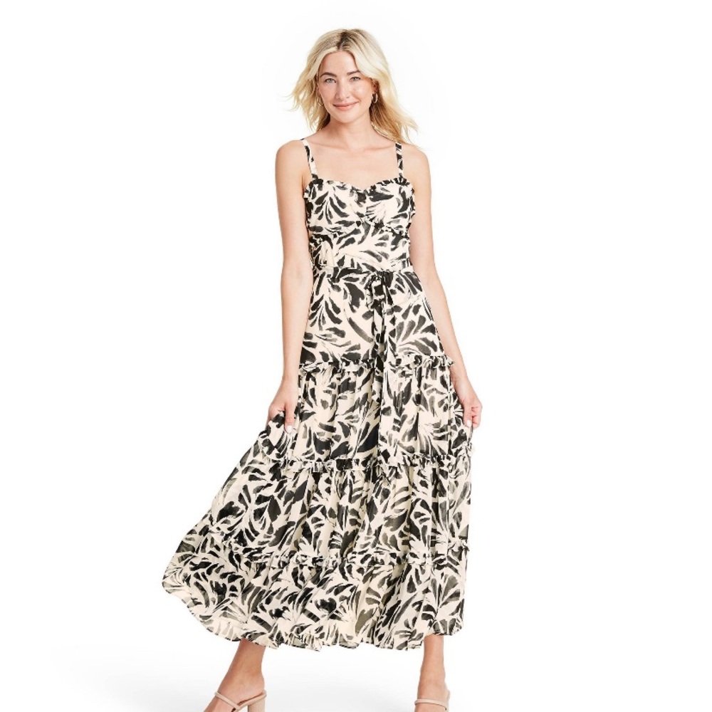 Alexis x Target Botanical Tiered Ruffle Dress